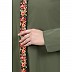 Elegant front open abaya with embroidery work- Jade Green Elegant front open abaya with embroidery work- Jade Green